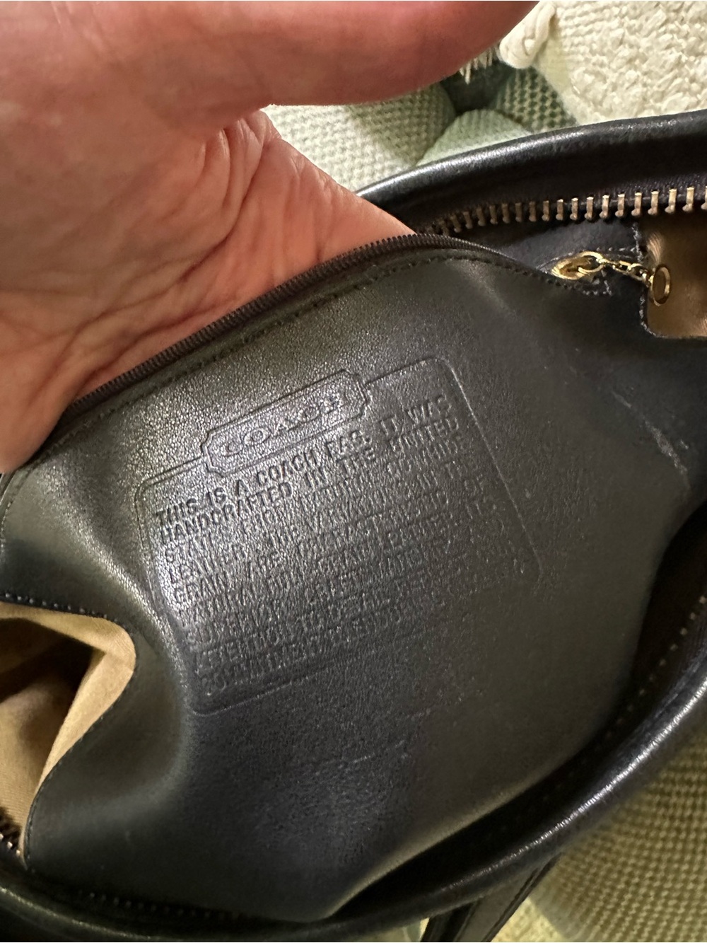 Coach Black Leather Hobo Shoulder Bag - Picture 3 of 8